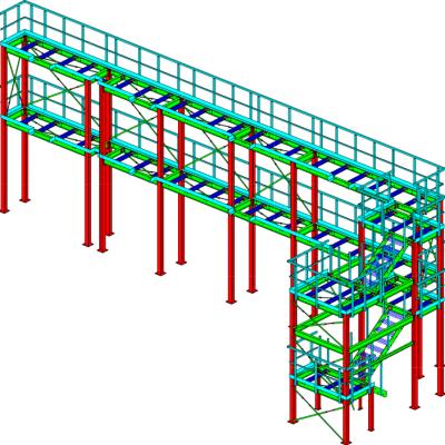 Access platform for shuttle rack