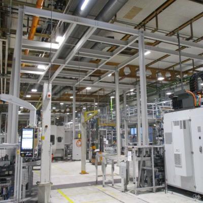 Platform for conveyor and shuttle rack