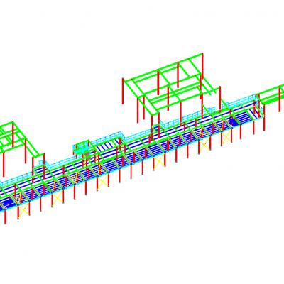 Platform for conveyor and shuttle rack